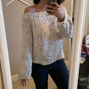Wild Honey Off The Shoulder Sweater